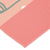 Nappe Joli Motif Botanique Orange à main de fleurs (Angle)