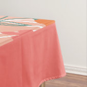 Nappe Joli Motif Botanique Orange à main de fleurs (In Situ)
