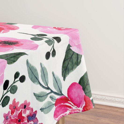 Nappe Joli Motif d'aquarelle rouge hiver rose rose (In Situ)