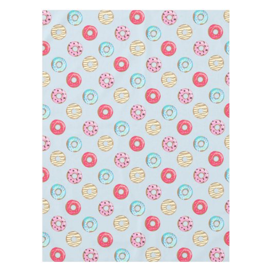 Nappe Joli motif de beignet glacé bleu clair (Devant)