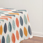 Nappe Joli Motif de Monogramme Botanique Bleu Bleu Orang (In Situ)