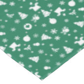Nappe Joli Motif de Noël sur Precious Emerald Green (Angle)