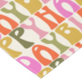Nappe Joli Motif de texte d'anniversaire coloré (Angle)