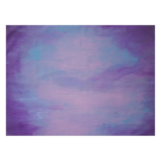 Nappe Joli Pastels | Cloud rose mignon Ciel bleu violet (Devant (Horizontal))