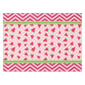 Nappe Joli Pastèque pois et chevron rose (Devant (Horizontal))