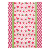 Nappe Joli Pastèque pois et chevron rose (Devant)