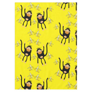 Nappe Joli Petit Singe Et Bananes