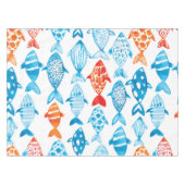 Nappe Joli Poisson Coloré Bleu Rouge (Devant (Horizontal))