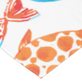 Nappe Joli Poisson Coloré Bleu Rouge (Angle)