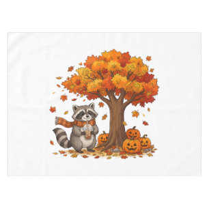 Nappe Joli raton laveur Halloween café glacé automne