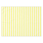 Nappe Joli Rayures Jaune & Blanc Sunny Personnalisées (Devant (Horizontal))