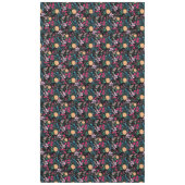 Nappe Joli rose & Jaune Petit Floral Noir Design (Devant)