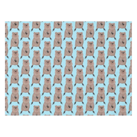 Nappe Joli sourire mignon dessin animé quokka (Devant (Horizontal))