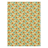 Nappe Joli tournesol Jaune et Motif vert (Devant)