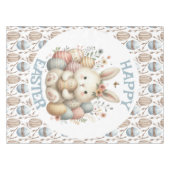 Nappe Jolie aquarelle Lapin Pâques (Devant (Horizontal))