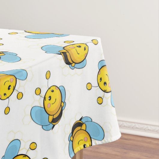 Nappe Jolie bumble motif blanc (In Situ)