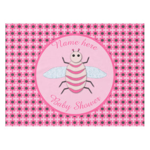 Nappe Jolie fille rose bébé Baby shower personnalisé