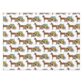 Nappe Jolie illustration de cheval et de calèche royale (Devant (Horizontal))
