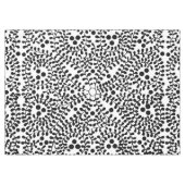 Nappe Jolie impression noir et blanc fleurie (Devant (Horizontal))