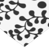 Nappe Jolie impression noir et blanc fleurie (Angle)