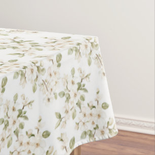 Nappe Jolie Mariage Arbre Fleurissant Crème