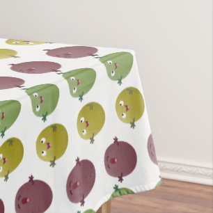 Nappe Jolie olives joyeux chantant dessin animé