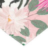 Nappe Jolie peinture florale de tigre rose blanc (Angle)