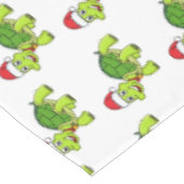 Nappe Jolie tortue en chapeau de Père Noël (Angle)