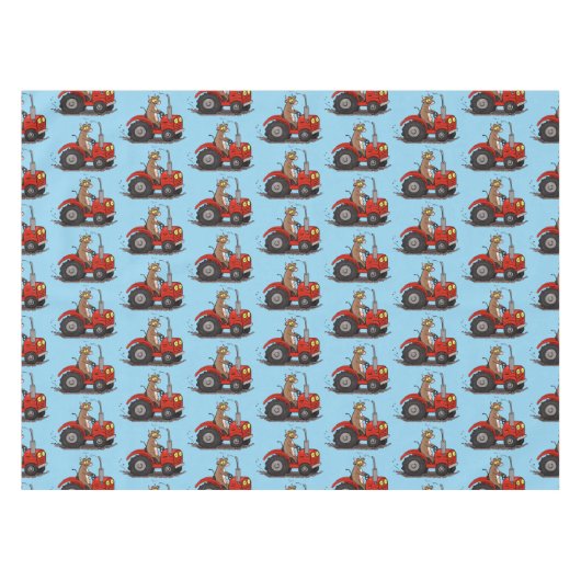 Nappe Jolie vache heureuse conduisant un dessin animé de (Devant (Horizontal))