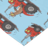 Nappe Jolie vache heureuse conduisant un dessin animé de (Angle)