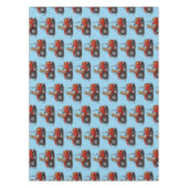 Nappe Jolie vache heureuse conduisant un dessin animé de (Devant)