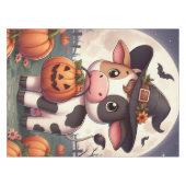 Nappe Jolie vache sorcière d'Halloween (Devant (Horizontal))
