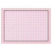 Nappe Jolies marguerites, roses françaises et frontière  (Devant (Horizontal))