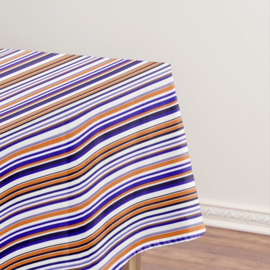 Nappe Jolies rayures bleues orange (In Situ)