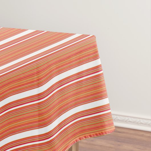 Nappe Jolies rayures colorées orange (In Situ)