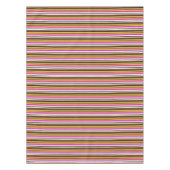 Nappe Jolies rayures noires orange (Devant)