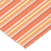 Nappe Jolies rayures orange rouge  (Angle)