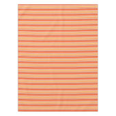 Nappe Jolies rayures orange rouge  (Devant)