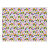 Nappe Jolis Inséparables Fleur Tropicale Oiseau Romantiq (Devant (Horizontal))