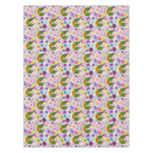 Nappe Jolis Inséparables Fleur Tropicale Oiseau Romantiq (Devant)