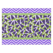 Nappe Jolis raisins pois et chevron violet (Devant (Horizontal))