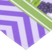 Nappe Jolis raisins pois et chevron violet (Angle)