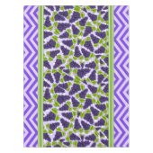 Nappe Jolis raisins pois et chevron violet (Devant)