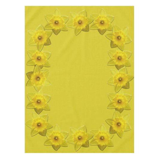 Nappe jonquille Nappe Fleurs de Pâques (Devant)