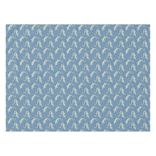 Nappe Jouer Alligator Vert Paisley sur Bleu (Devant (Horizontal))