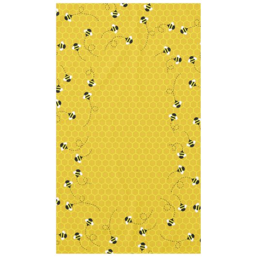 Nappe Jour d'abeille Mignonne nid d'abeille Premier Anni (Devant)