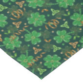 Nappe Jour de la Saint Patrick Gold Trefoil Ruban Lucky  (Angle)