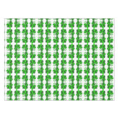 Nappe Jour de St Patrick. Motif de trèfle (Devant (Horizontal))