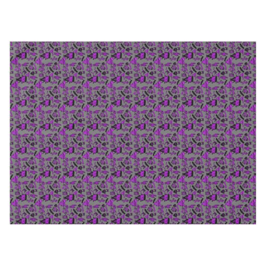 Nappe Jour des Doodles Morts Gris pourpre (Devant (Horizontal))