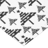 Nappe Jour férié Motif de Noël noir blanc (Angle)